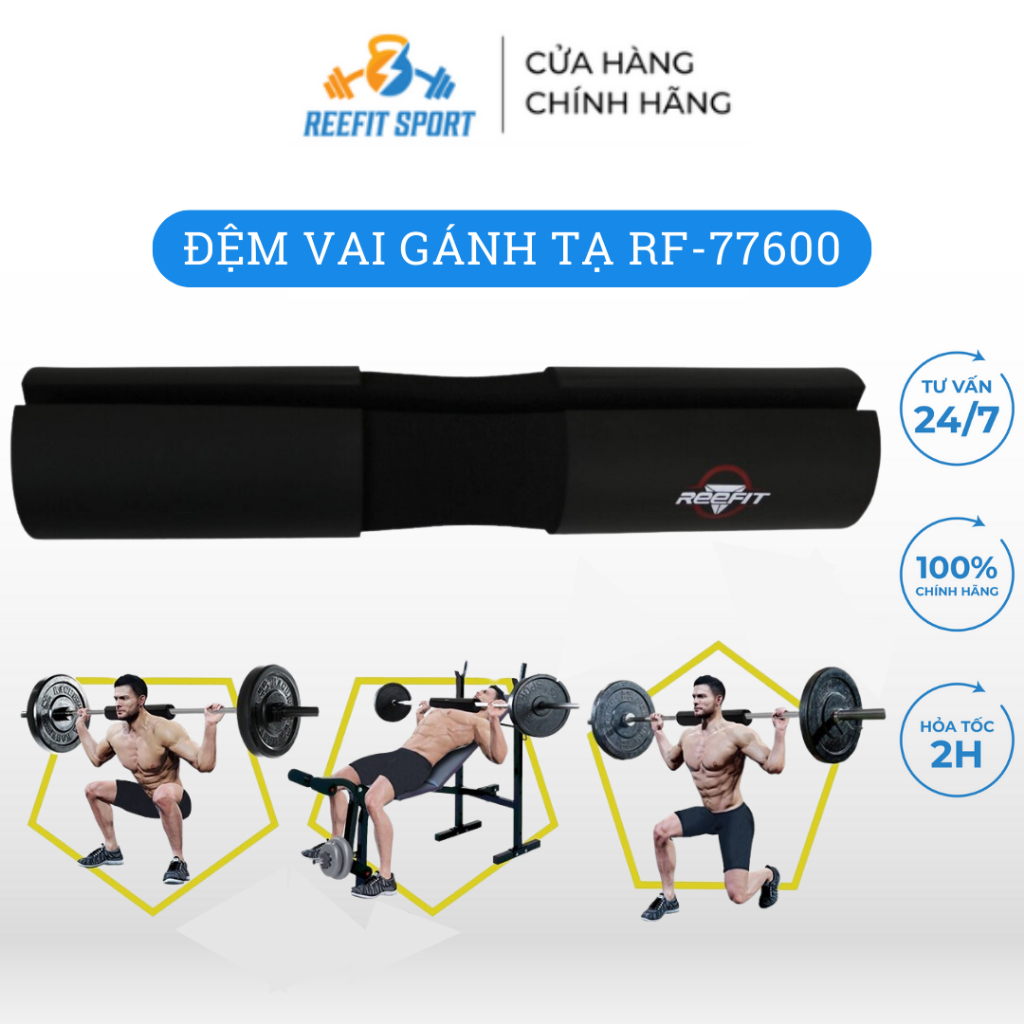 Mút xốp gánh tạ hỗ trợ gánh tạ squats, tập gym Barbell Pad Bọt Biển RF-77600