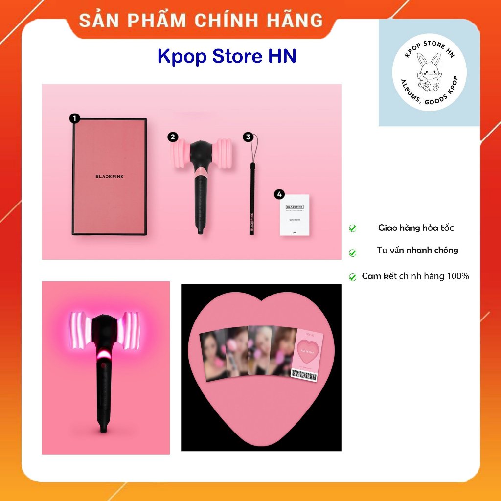 Official LightStick Blackpink Ver 2 kèm set card