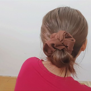 [ Dây buộc tóc vải Scrunchies] Dây cột tóc Scrunchies chất vải lụa 14cm
