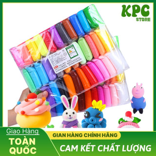 Đất nặn, đất sét xốp siêu nhẹ an toàn 24 màu