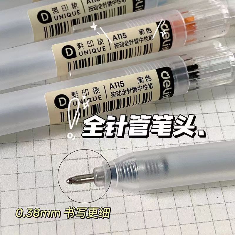 Bút Gel Deli A115 0,38mm  Viết Êm Tay, Mượt Mà