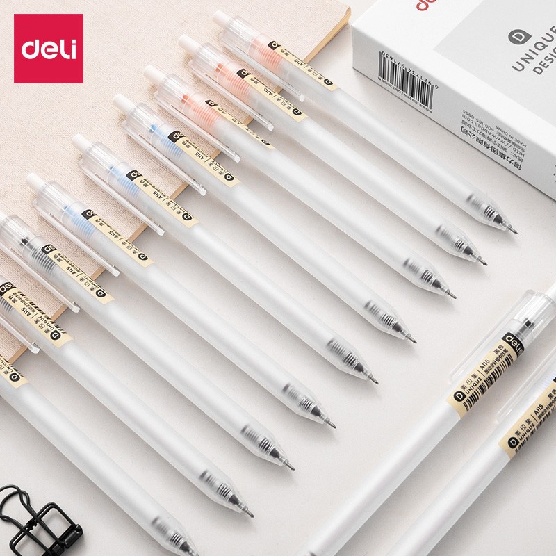 Bút Gel Deli A115 0,38mm  Viết Êm Tay, Mượt Mà
