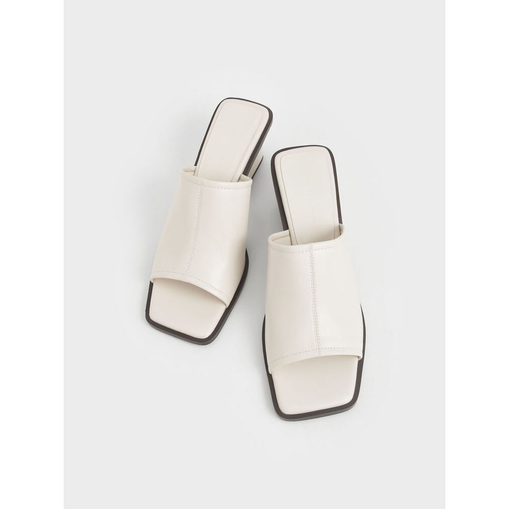 Giày mules đế xuồng 5cm hở mũi Square Toe Wedge DAZZLING SHOES, dép đề xuồng nữ thoải mái, thời trang SU82