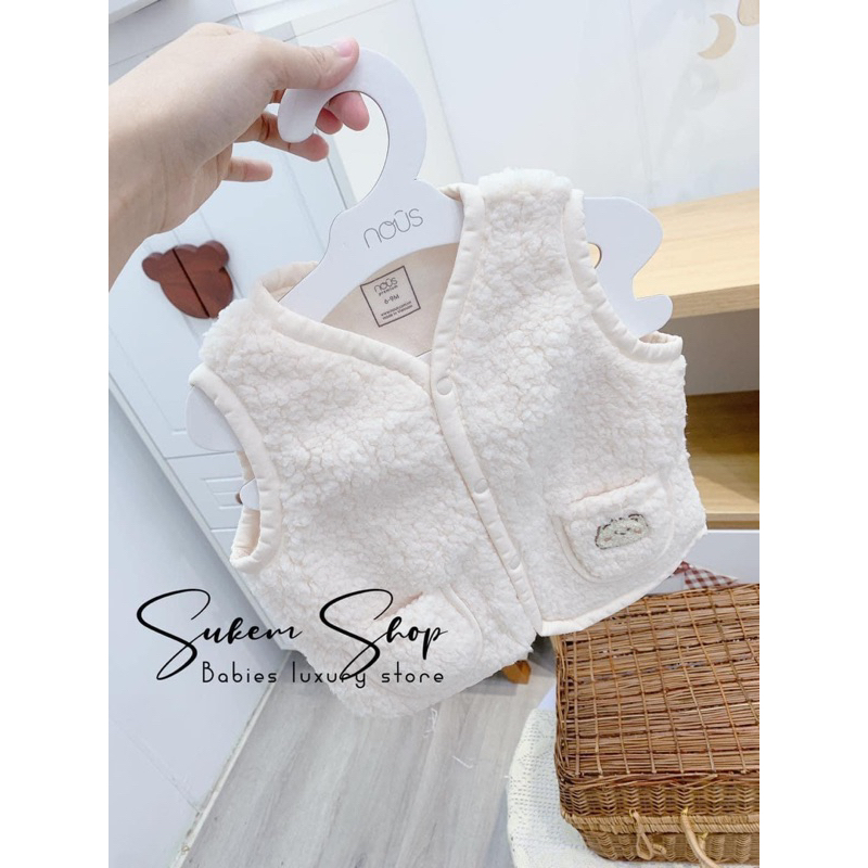Áo Ghile Nous Trần Bông Cho Bé 3m-24m