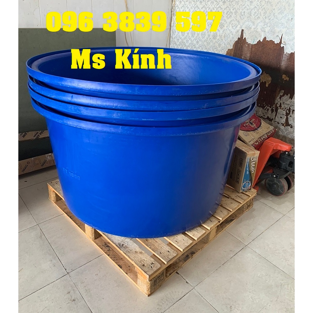 Thùng nhựa tròn nuôi cá 750 lít, thùng tròn 750 lít/ 1000 lít/ 1500 lít/ 2000 Lít / 3000 lít