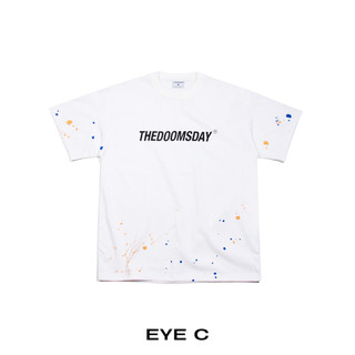 áo thun eyec spray paint tee - white