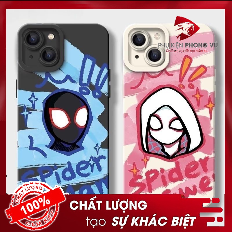 Ốp lưng iphone Marvel Spiderman cho máy iphone 6 7 8 Plus X Xr XsM 11 12 13 14 15 ProMax Phukiengiacucre CL154