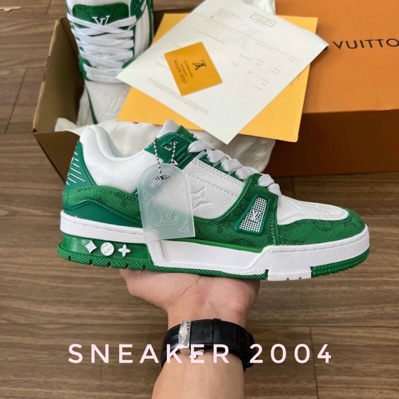 Giày LV Trainer, Louis Vuitton Trainer Black White, Giày LV Louis Vuitton HÀNG CAO CẤP