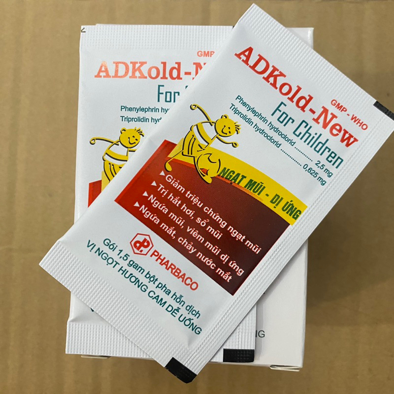 ADKold - New gói hỗ trợ giảm sổ mũi, ngạt mũi cho trẻ em