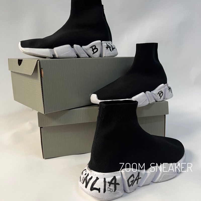 Giày Sneaker Balencaga Speed 2.0 Đế Tách Lai Au Nam Nữ