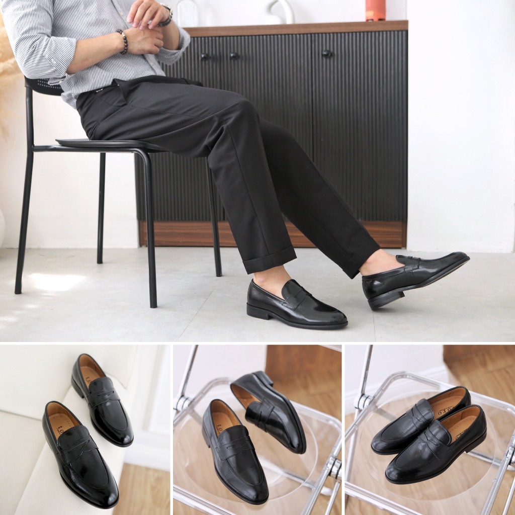Giày lười Loafer nam da bò nguyên tấm cao cấp Toroshoes Series M692 (Da Bóng)