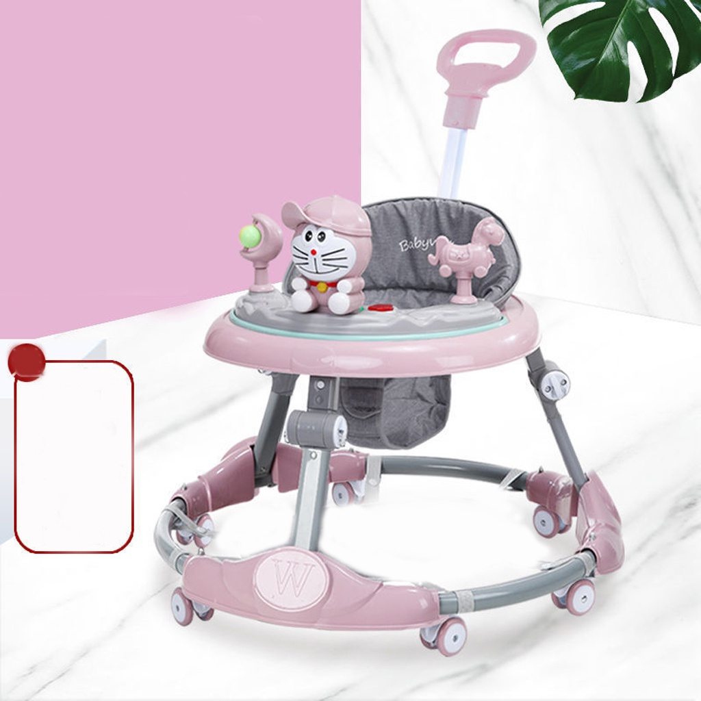 Xe tròn tập đi cho bé 2in1-có nhạc và đèn