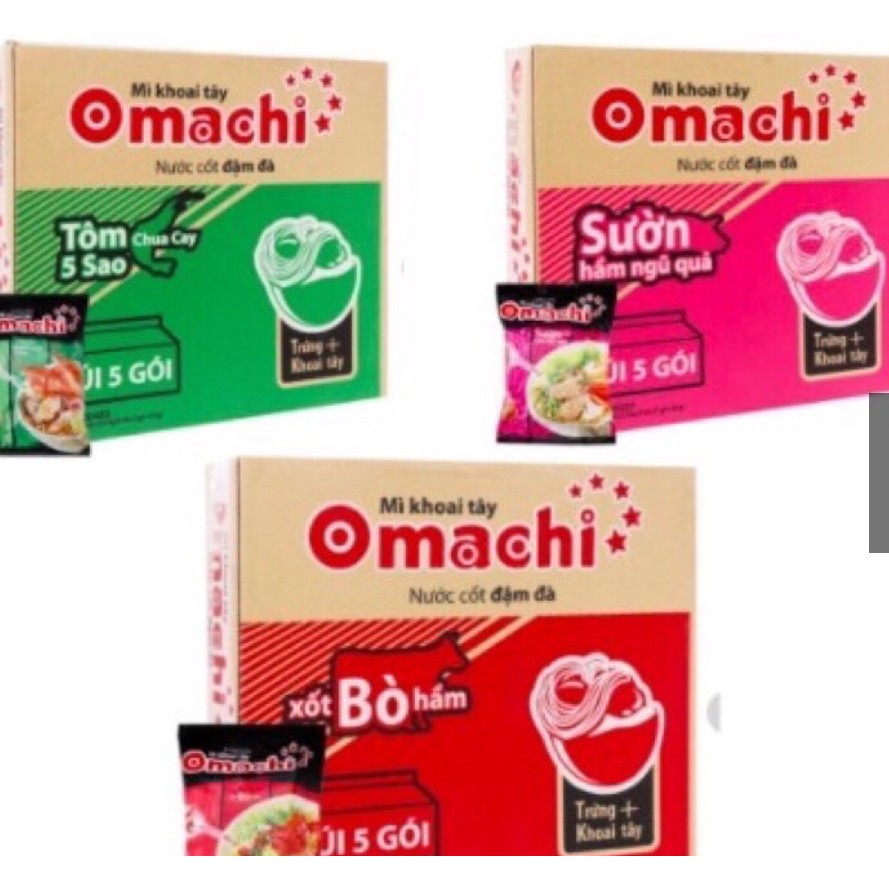 Mì khoai tây Omachi thùng 30 gói