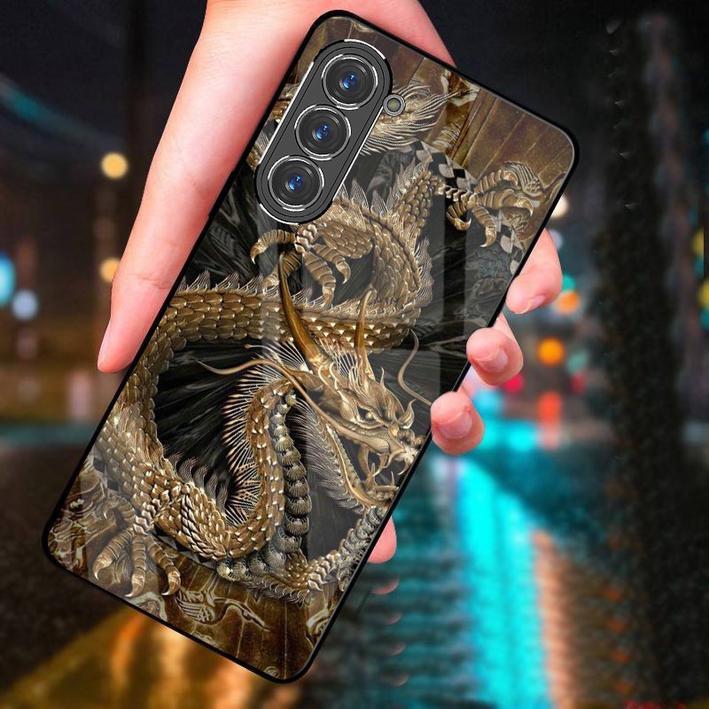 Ốp Lưng SAMSUNG GALAXY S22, S22 PLUS, S23, S23+ Mặt kính cao cấp, sáng đẹp, Chữ thư pháp