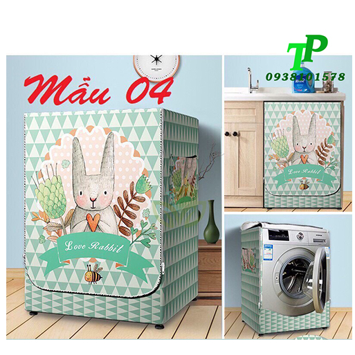 Áo Trùm Máy Giặt Cửa Ngang Bạt Siêu Bền 3 Lớp Dày Dặn Chống Nước