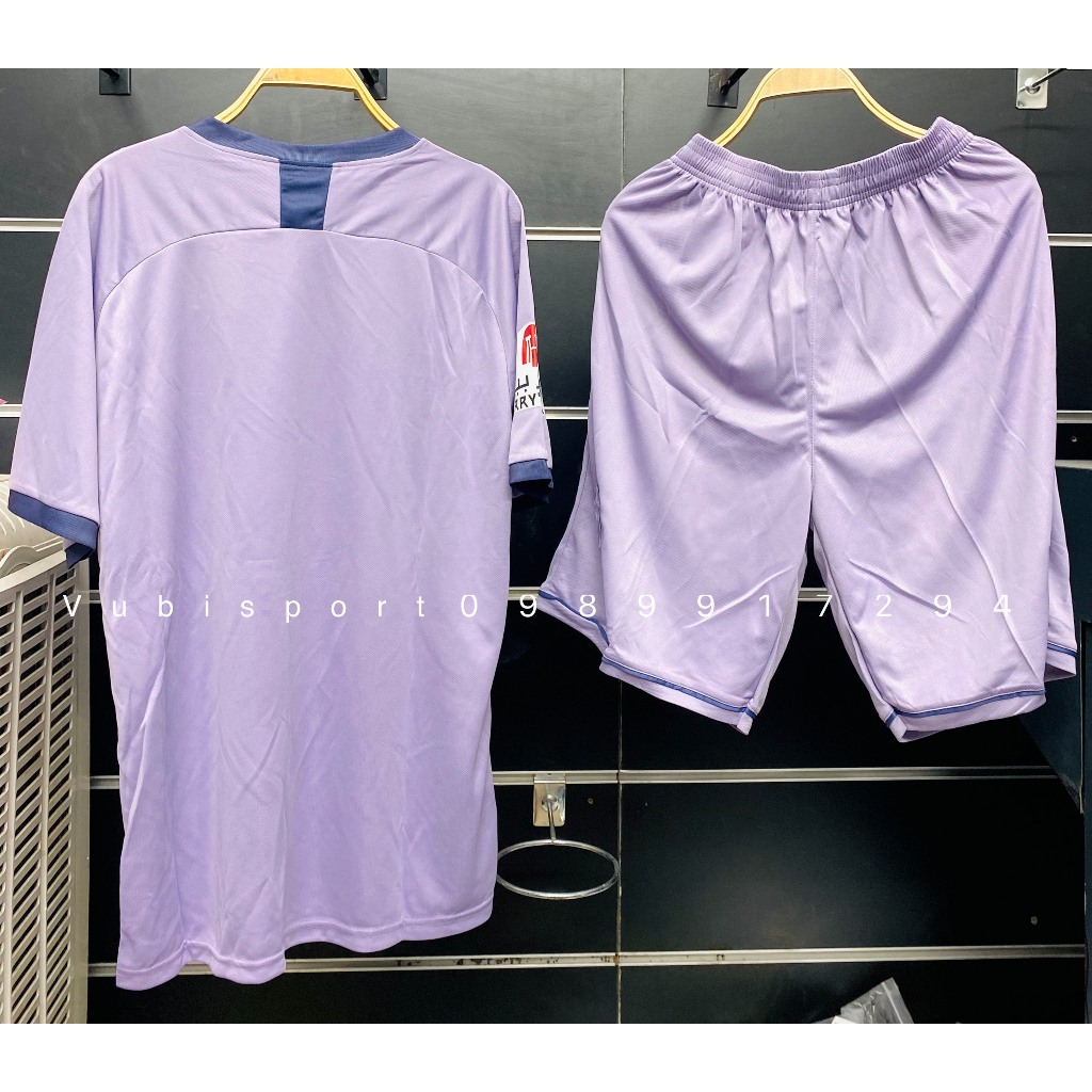 Set bộ quần áo bóng đá thể thao nam nữ clb Al nassr sân khách màu tím 2023