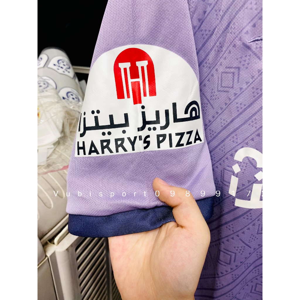 Set bộ quần áo bóng đá thể thao nam nữ clb Al nassr sân khách màu tím 2023