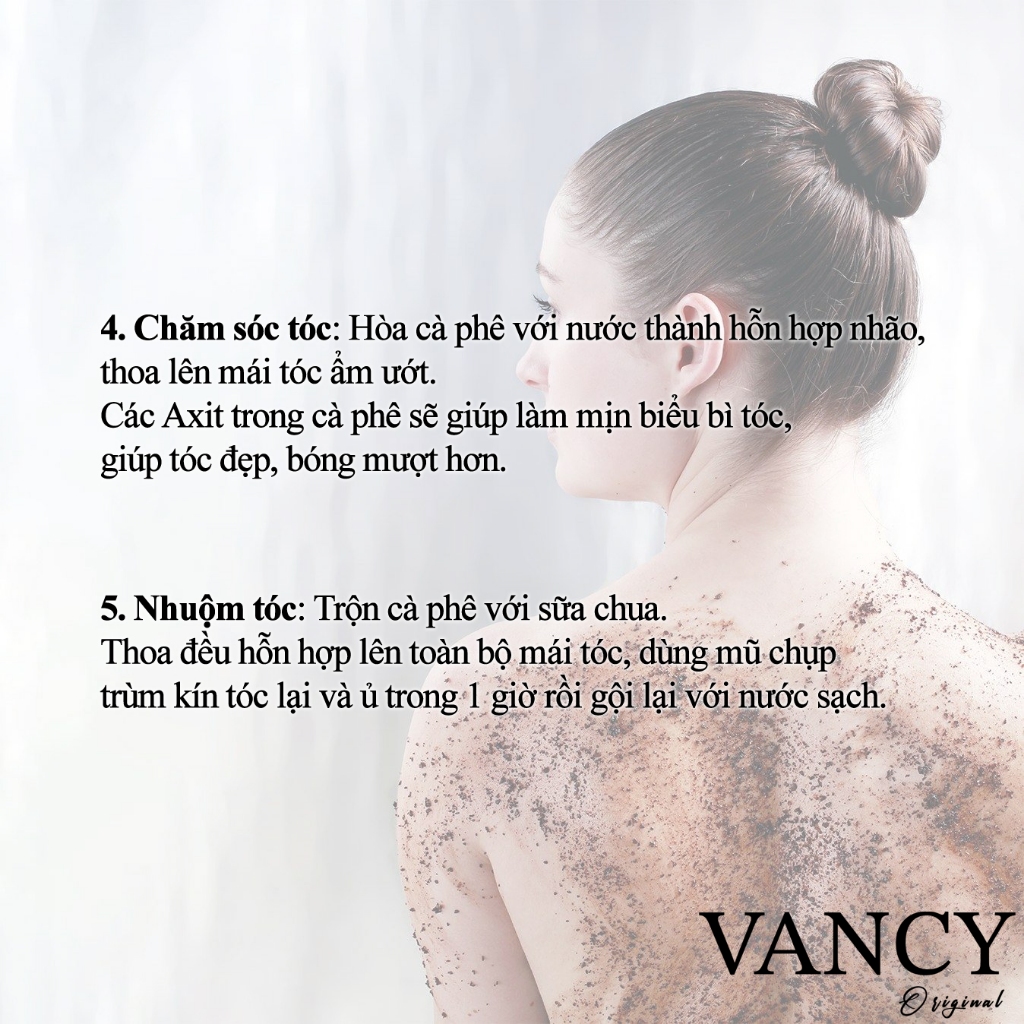 Bột Cà Phê OBAXUA, Bột Cafe Nguyên Chất Đắp Mặt, Body, Tẩy Da Chết 100% Organic Túi 75g, Vancy