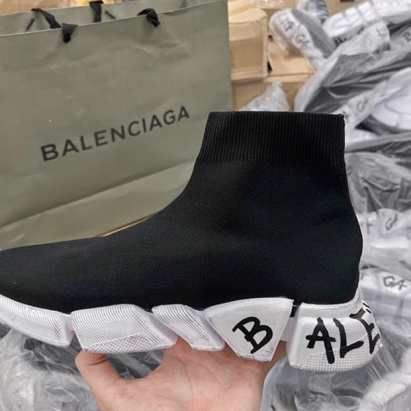Giày Sneaker Balencaga Speed 2.0 Đế Tách Lai Au Nam Nữ