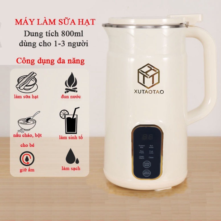 Máy Làm, Xay Sữa Hạt Đa Năng XUTAOTAO 5in1 ưu Việt cao cấp Vừa Xay Vừa Làm Nóng Và Nhiều Chức Năng Khác...