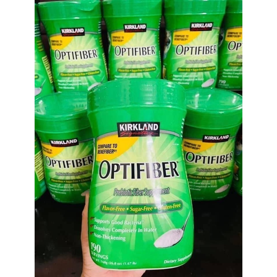 Bột Hòa Tan Bổ Sung Chất Xơ Kirkland Signature OPTIFIBER Natural Fiber 760g