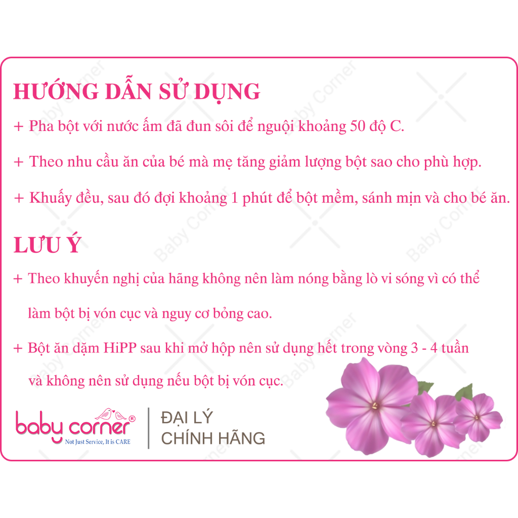 Bột Ăn Dặm HiPP's Baby Frist Semolina Cho Bé Từ 4 Tháng Tuổi