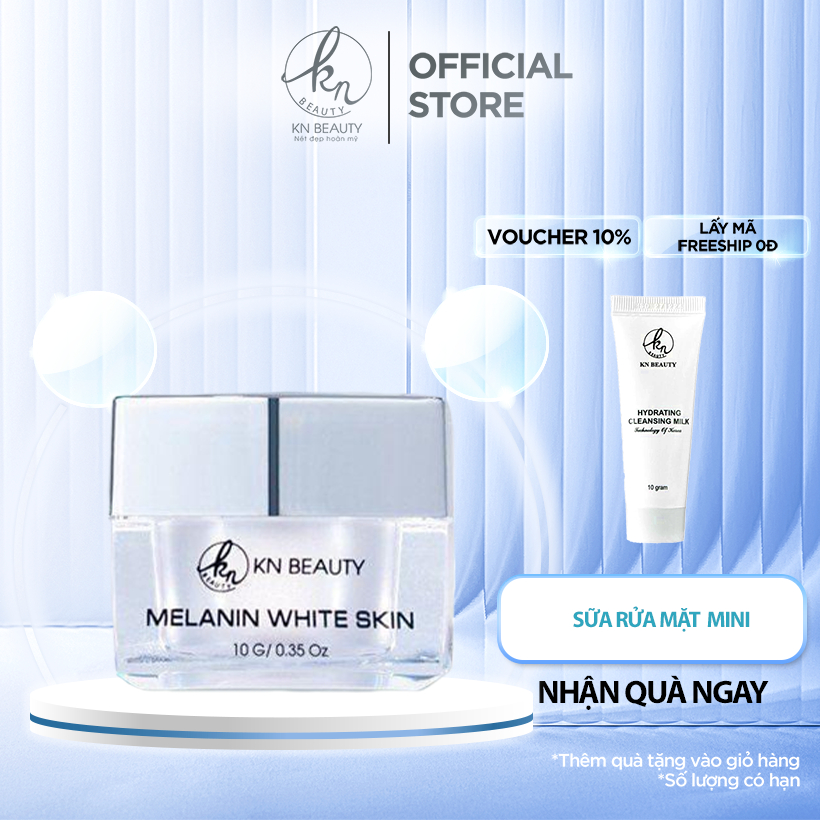 Kem Dưỡng Trắng Ngừa Nám KN Beauty Melasma - White Skin Multifunctional Cream (kèm 1 sữa rửa mặt mini)
