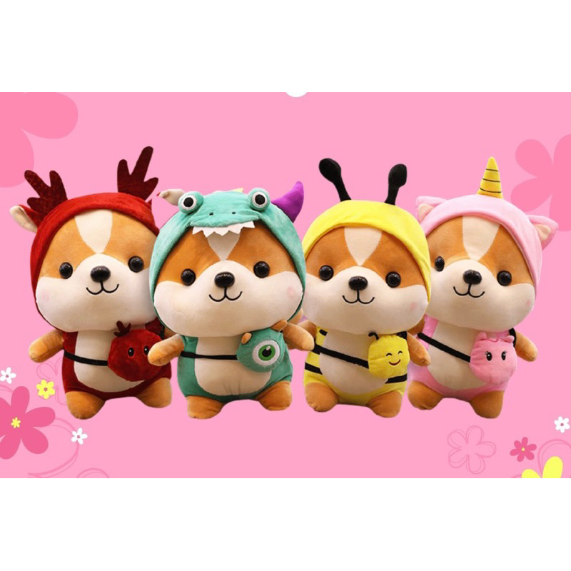 Gấu bông Chó Shiba Cosplay Cao Cấp - Xưởng Gấu Bông Việt Nam