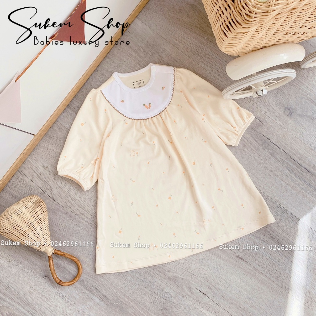 Váy Dài Tay Nous Premium 2023 Xinh Xắn Cho Bé