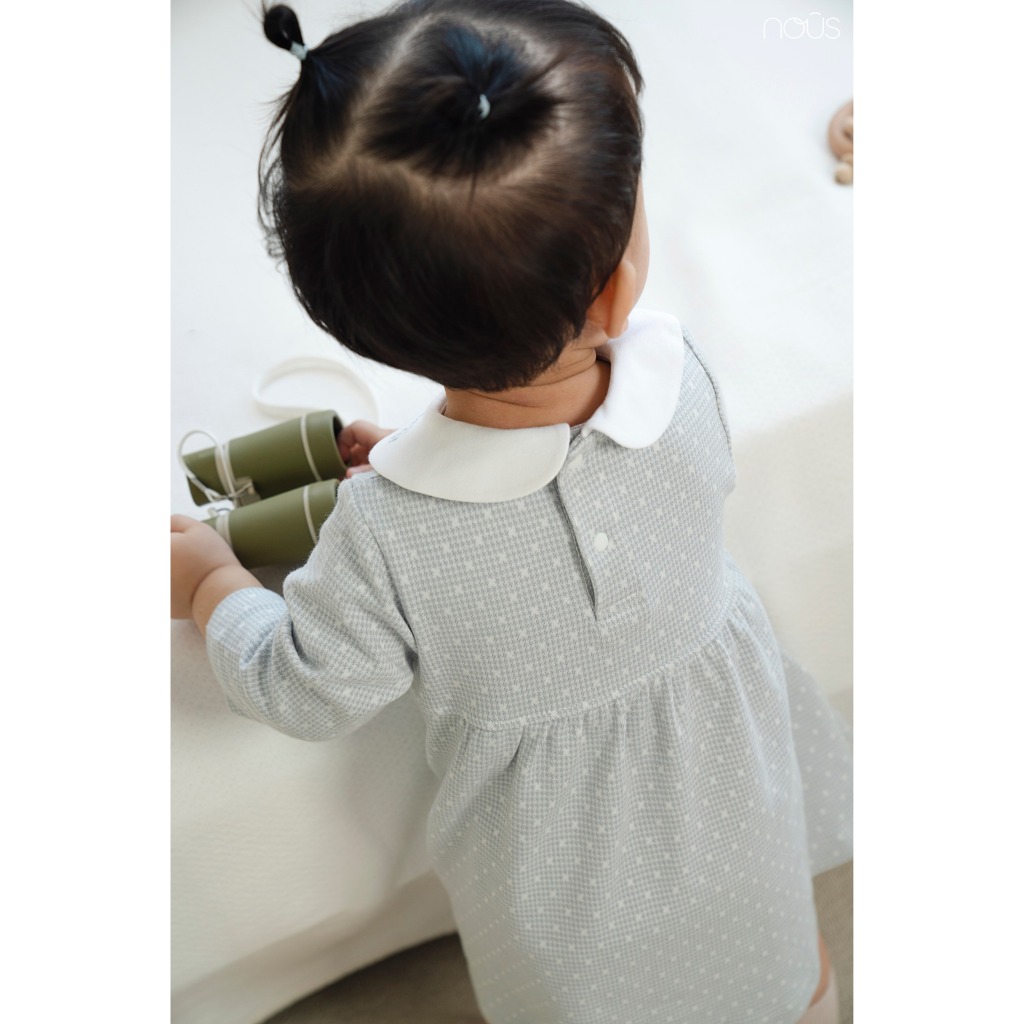 Váy Dài Tay Nous Premium 2023 Xinh Xắn Cho Bé