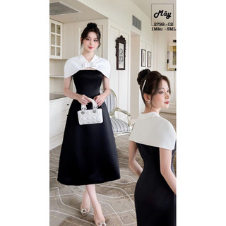 ĐẦM ll VAI DỰ TIỆC DÁNG DÀI THIẾT KẾ THANH LỊCH (ảnh thật)