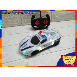 Ô tô cảnh sát điều khiển 4 chiều 3d, oto điều khiển từ xa