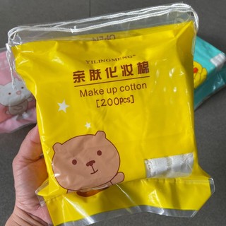 Bông tẩy trang Thỏ Gấu Vịt 200 miếng
