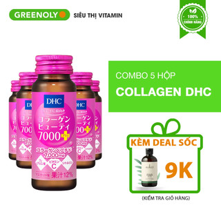 Collagen nước dhc collagen beauty 7000 chống lão hóa da lọ 50ml - combo 5 lọ/ 10 lọ