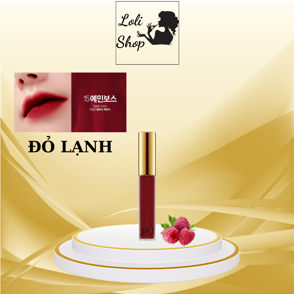 Son Kem b.bia Last Velvet Lip Tint Ver 3 màu 12,14,15