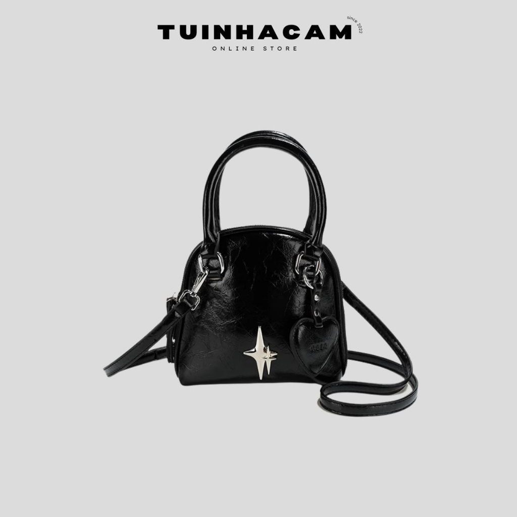 Túi xách nữ cầm tay Tuinhacam túi đeo chéo mini đựng vừa điện thoại kiểu dáng vỏ sò thời trang nữ - TNC033