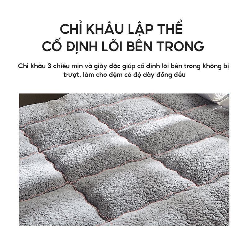 NITORI Nệm dày tấm topper tiện nghi cao cấp không lo bị xẹp gấp gọn gàng khi không sử dụng