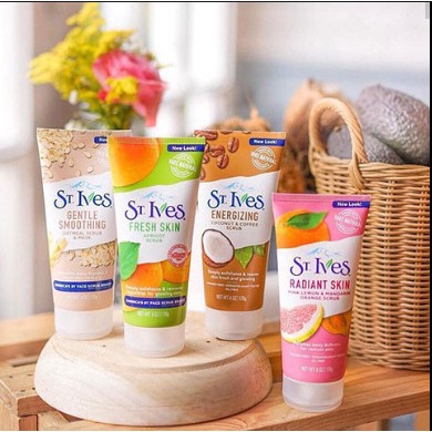 Sữa Rửa Mặt Tẩy Tế Bào Chết ST.Ives Chiết Xuất Trà Xanh Làm Sạch Sâu Và Mịn Da 170g Mỹ