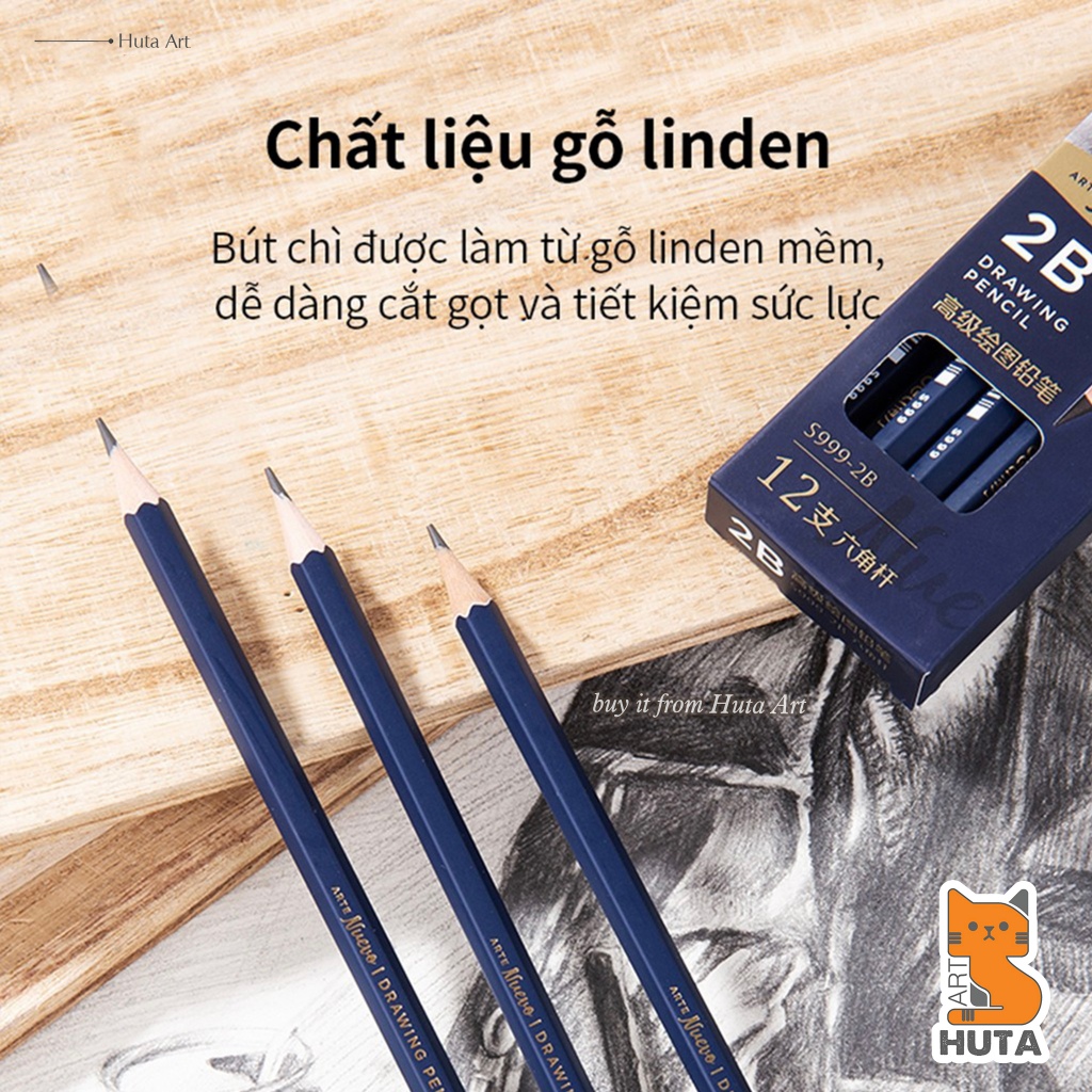 Bút chì đậm chuyên nghiệp Deli - Hàng chính hãng