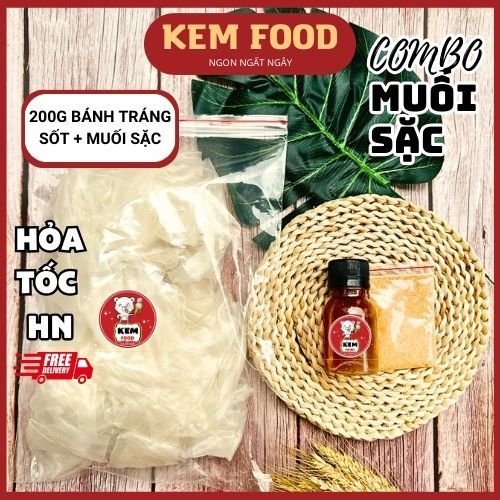 COMBO Bánh Tráng Muối Sặc Cay Siêu Ngon Siêu Hót - KEMFOOD