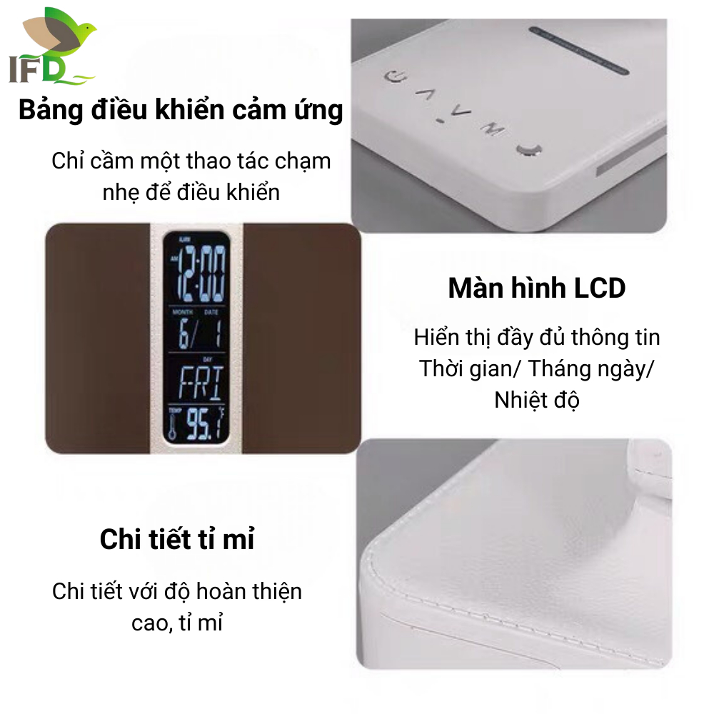 Đèn Bàn Học AIFANDA Chông Cận Kết Hợp Sạc Không Dây Màn Hình LCD- Dùng Học Tập, Làm Việc| HÀNG CHÍNH HÃNG BH 12 THÁNG