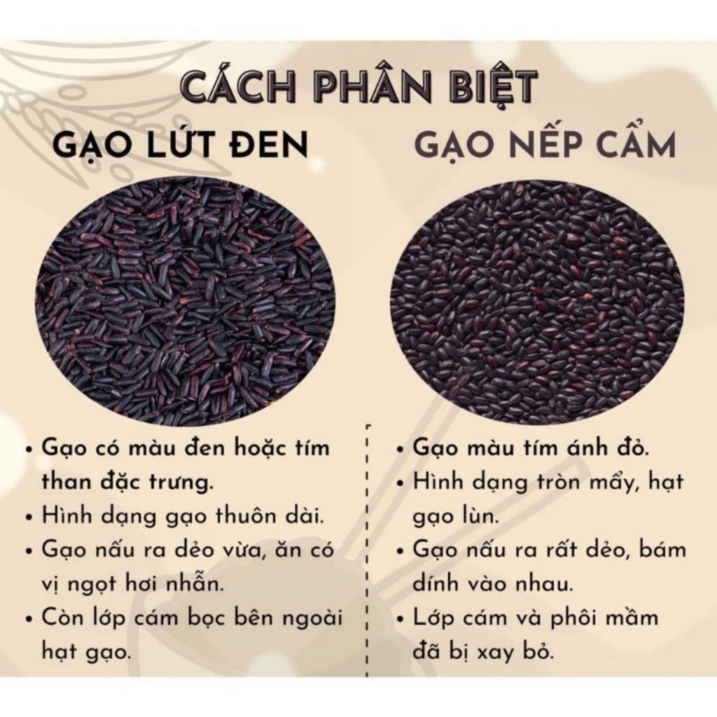 Gạo lứt đen  ĐIỆN BIÊN siêu ngon gói 1kg.thích hợp ăn kiêng ăn giảm cân .