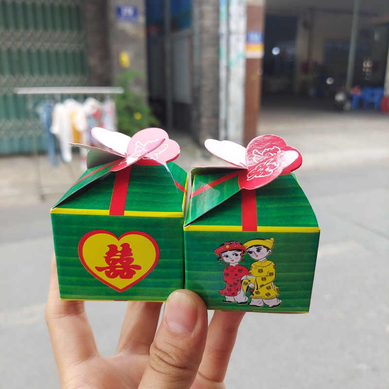 Hộp đựng bánh phu thê 4*5cm