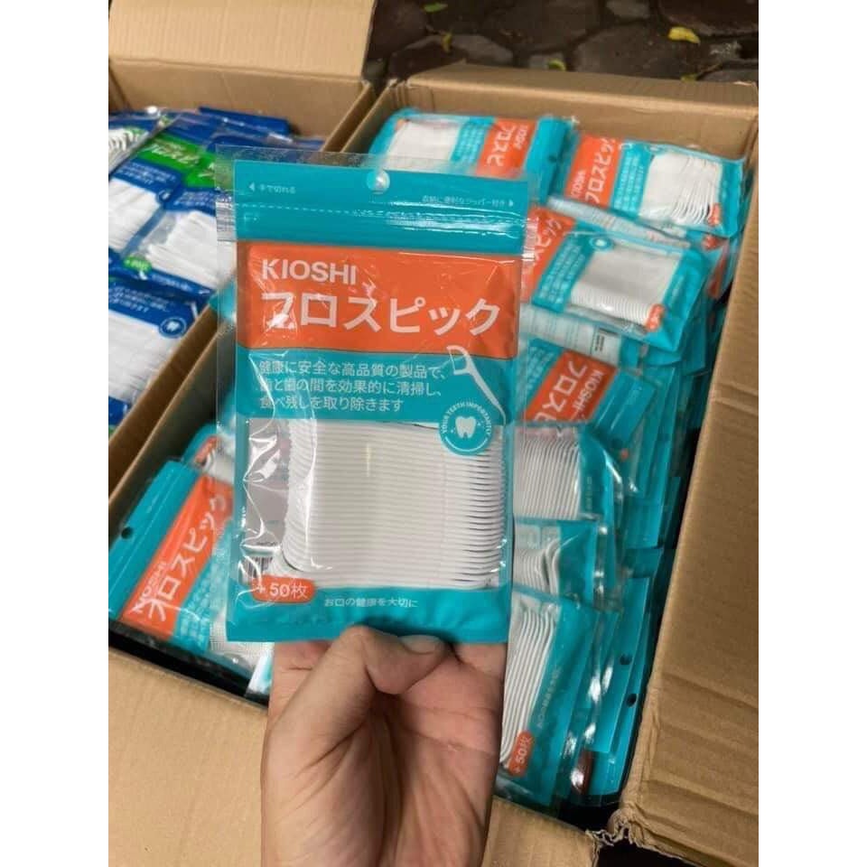 Tăm chỉ nha khoa Kioshi gói 50 cái và 90 cái