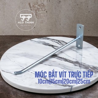 Móc treo bắn vít lên tường, kệ gỗ dài -Móc bắn Tường