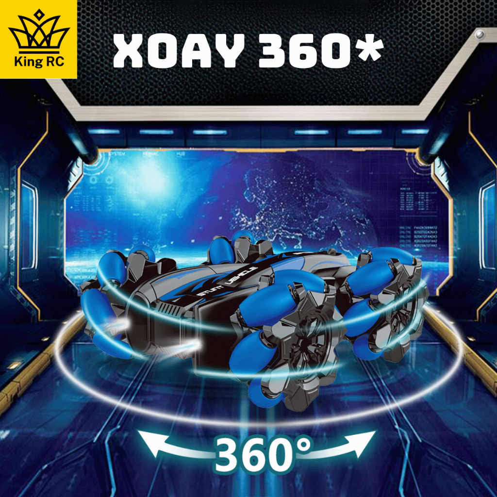 Xe Điều Khiền Từ Xa DRIFT Tốc Độ Cao Xoay Tròn 360 độ, Có Đèn và Nhạc, Pin Sạc, Chạy Lật 2 Mặt Siêu Xịn  DR03