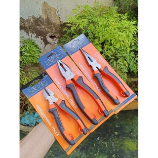 combo bộ 3 kìm cắt, điện , nhọn liwin