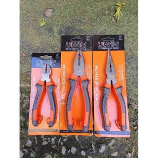 combo bộ 3 kìm cắt, điện , nhọn liwin