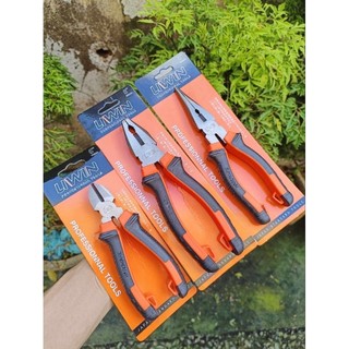 combo bộ 3 kìm cắt, điện , nhọn liwin