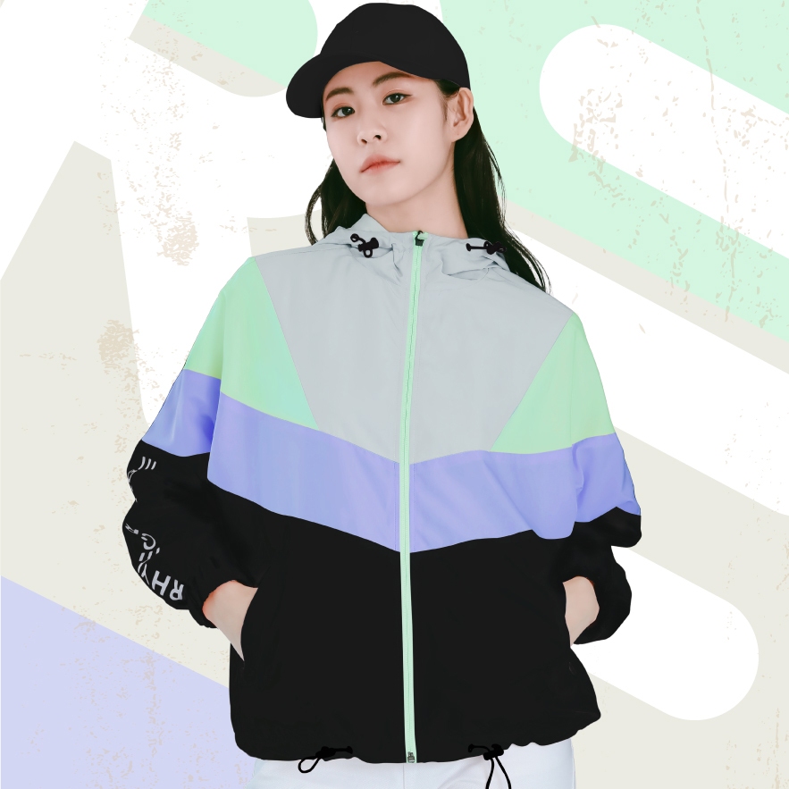 Áo khoác dù trượt nước nữ xu hướng mới Lime Orange - Newtro Windstopper - RO22737403